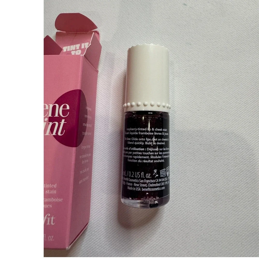 Benefit Benetint Lip & Cheek Stain Women 6ml Raspberry Excellent Sheer Liquid‎